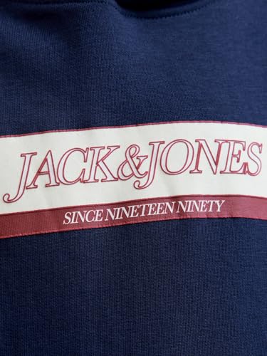 JACK & JONES Jorinwood Block Sweat Noos JNR pour Homme, Ocean Cavern, 176