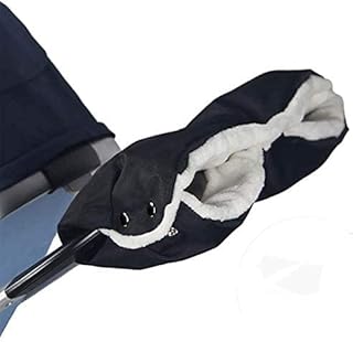 SINBLUE Pram Hand Muff,Baby Pushchair Fleece Hand Gloves Stroller Hand Muff Hand Warmer Windproof Thickening Anti-Freeze Gloves Universal Pram Accessory