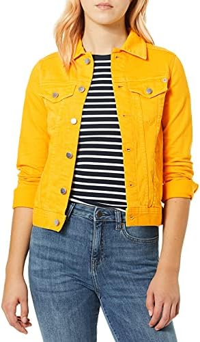 AG Adriano Goldschmied Women's MYA Denim Jacket, 1 Year hi White Golden Ochre, Medium
