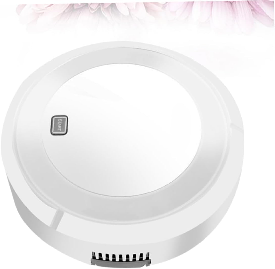 Luxshiny USB Charging Automatic Sweeping for Home Intelligent Dust Catcher for Carpet Tile Marble and Floors White