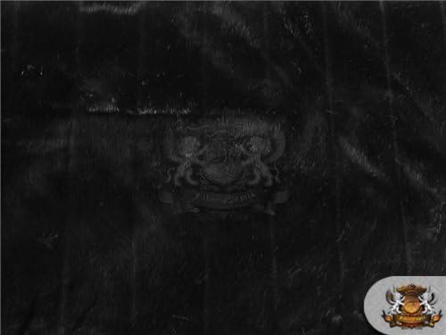 Piel sintética de pelo largo a rayas de visón negro – 58 pulgadas / 60 pulgadas de ancho – Vendido por The Yard