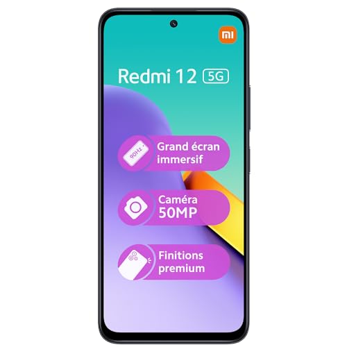 XIAOMI Redmi 12 5G 256GB - Svart Smartphone med Hög Prestanda
