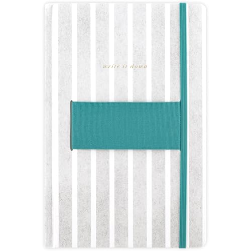 Journal pour ordinateur portable Mead West Village à rayures avec 80 feuilles format A5