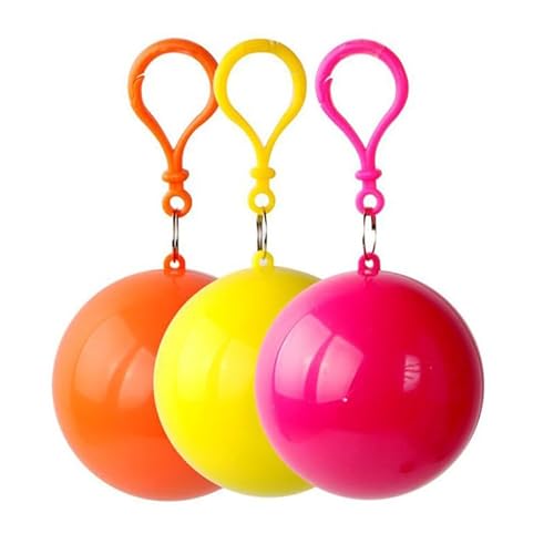 GHJNAMVHD Portable Disposable Raincoat with Compressed Spherical Pocket Ball for Outdoor Men's and Women's Adult Travel Drifting. Can Be Hung with A Raincoat