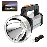 Masmejor LED Rechargeable Torch 1500LM & 4800mAh Super Bright Portable Flashlight, LED Flashlight with Camping Lantern, IPX4 Waterproof 5 Modes for Emergency, Hiking, Fishing Camping
