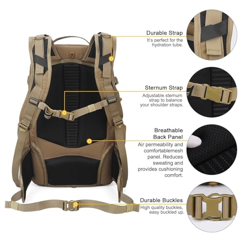 Mardingtop 35L Molle Tactical Military Backpack for Men,Cordura Backpack for Hiking,Camping,Survival