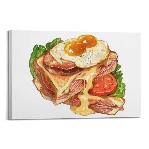 Affiche Thanksgiving fromage œuf et cadre mural moderne WIZIGM