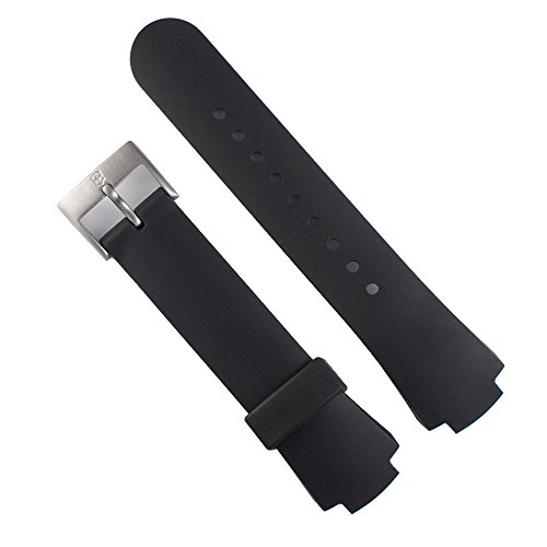 Genuine Swiss Army Black 15mm Rubber Excursion Watch Band