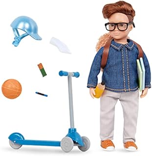 Lori 62243455269 Mini Boy Doll & Scooter Playset  6-inch Doll with Vehicle & Accessories