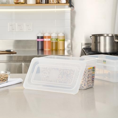 Restaurantware Food Container Lid 1 Pack of Fits 1/3 Size Pan Plastic Reusable Food Storage Lid Clear Catering Food Container Commercial Kitchen Use by Restaurantware - Image 5