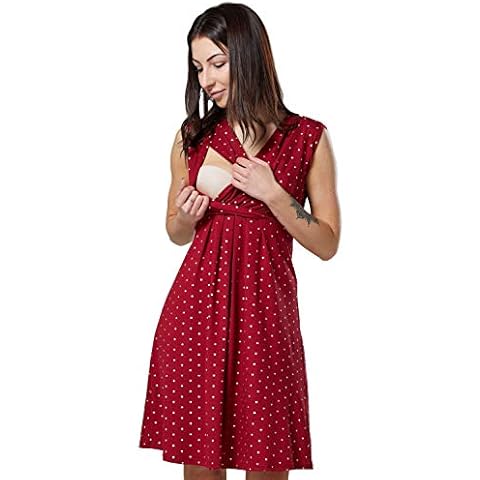 HAPPY MAMA Women's Maternity Nursing Wrap Dress Cover