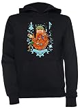 Mejor calidad Luxogo Marinero Unisexo Negro Sudadera con Capucha Hombre Mujer Unisex Black Hoodie Men\'s Women\'s