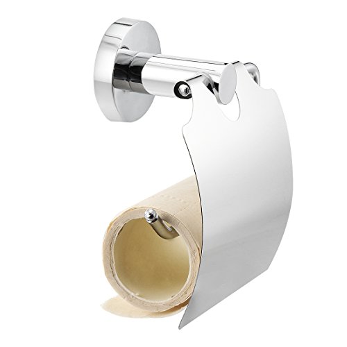 Aexit 120mm x 130mm x 64mm 201 Uchwyt na papier toaletowy ze szczotkowanej, chromowanej stali nierdzewnej(Distributeur de papier hygiénique de 120 mm x 130 mm x 64 mm en acier inoxydable 201, finition