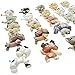 LPSCB 6PCS Custom-Made Flocked Old Pet Shop Toys Set Fuzzy Animal Figure Pack Short Hair Cat Dog Collie Dachshund Great dane Cocker Spaniel Lot with Neck Repair Accessories*Randomly Selected*