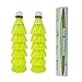 12-Pack Advanced Nylon Feather Shuttlecocks,77 Grains-High Speed Badminton Balls (Yellow,Nylon) with Great Stability and Durability,Indoor Outdoor Sports Hight Speed Training Badminton Shuttlecocks