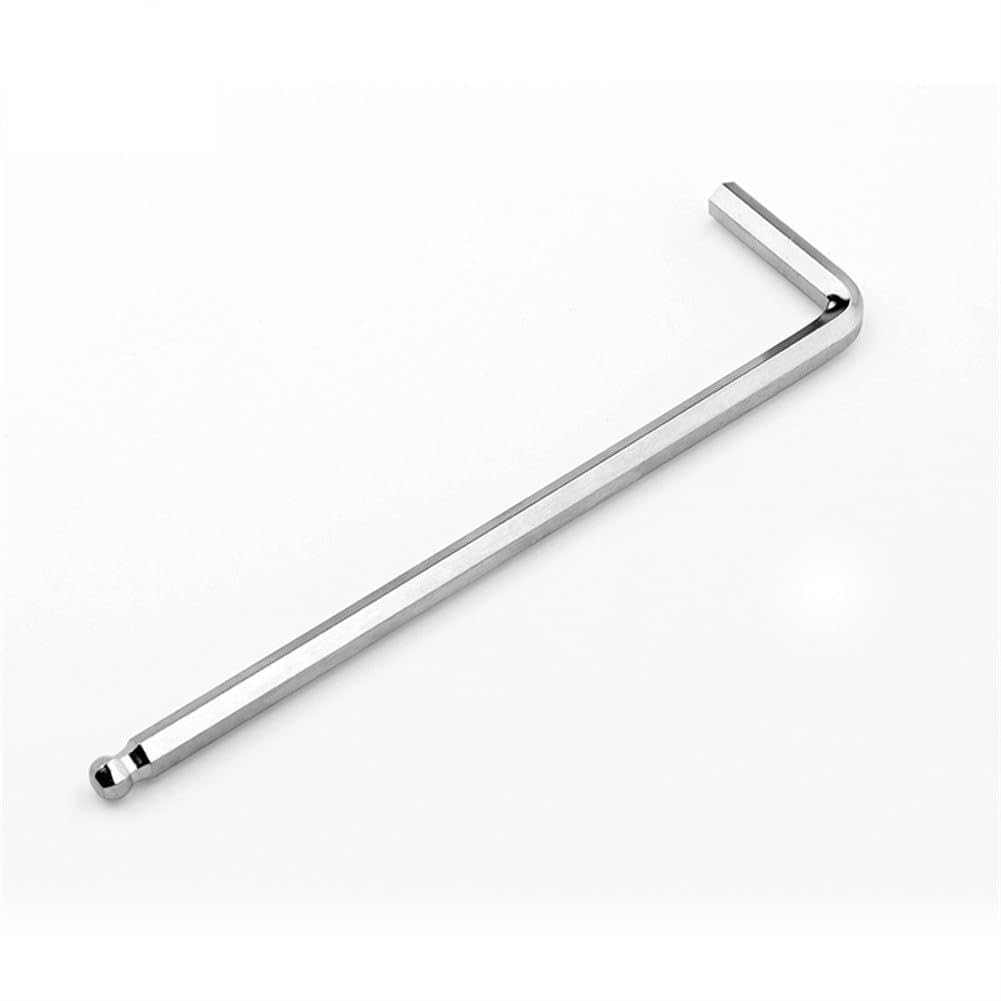 Llave hexagonal, cabeza de bola de 5 mm x 125 mm, llave Allen de brazo largo, herramienta de acero para reparación de automóviles y mantenimiento de maquinaria