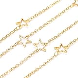 Vielseitig einsetzbar: Diese Ketten sind hart und langlebig, sodass sie nicht leicht zu zerquetschen. Sie sind nützlich, wie Halsketten, Armbänder, Ohrringe, Kettenverlängerung. Sie können nach Belieben mit Ihren eigenen Ideen gestalten.