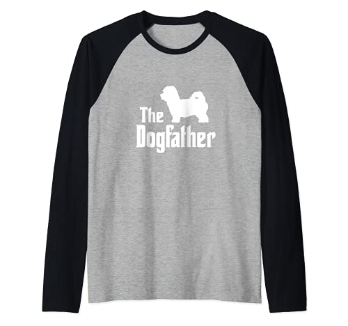 The Dogfather - funny dog gift, funny Maltipoo Raglan Baseball Tee, Black
