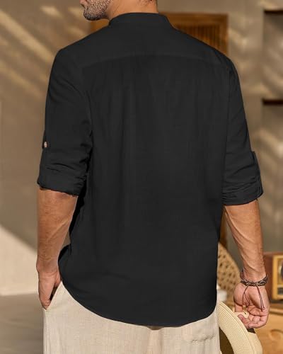 Image of Univibe Men Solid Cotton Blend Straight Kurta Shirt