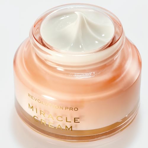Revolution Beauty London Revolution Pro Miracle Cream, Hydrating & Moisturizing Face Cream, Helps Dullness with Hyaluronic Acid & Niacinamide, 1.69 oz