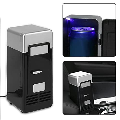 N/A Car Mini Fridge Car Portable Drink Cooler Boat Travel Cosmetic Fridge Black #TOP5