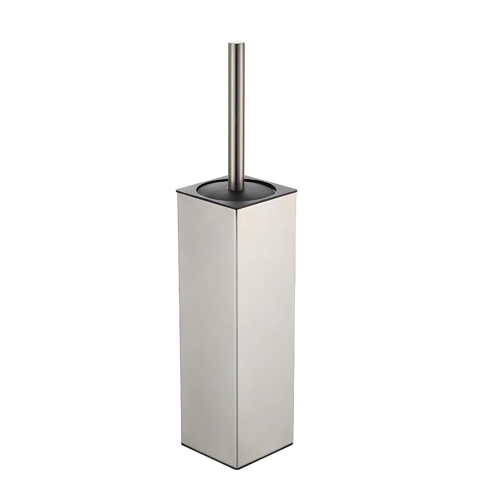 BGL Toilet Brush and Holder Set Brushed Nickel Aluminium Freestanding