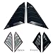 for Honda 10th Gen Civic 2016-2021 Rear Side Window Louver Decorate Cover Rear Air Vent Window Louvers Blinds Covers Auto Accessories (for 10th Gen Civic Sedan, Bright Black)