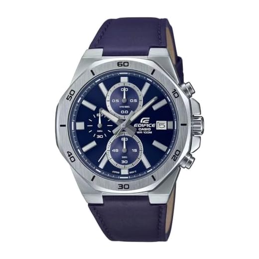 Casio Relógio masculino Edifice - EFV-640D-1AVUDF mostrador preto, azul, clássico