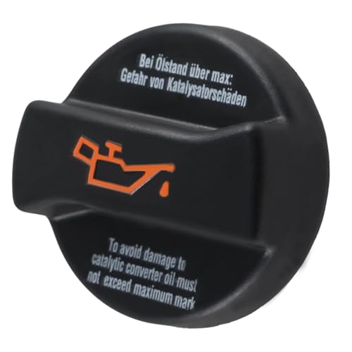 EVRBUL Öleinfülldeckel Tankdeckel Kompatibel mit VW Golf IV V VI Passat B5 B6 Audi A3 A4 Skoda Octavia Seat Leon | Nur für Benzinmotor EA113 EA827 | Ersatz 06A103485F 06A103485C