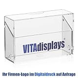 VITAdisplays® Wizytownik/stojak na wizytówki/różne możliwości przechowywania lub jako stojak na wizytówki, przezroczyste