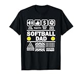 Softball Dad Funny Contents of Sports Father T-Shirt