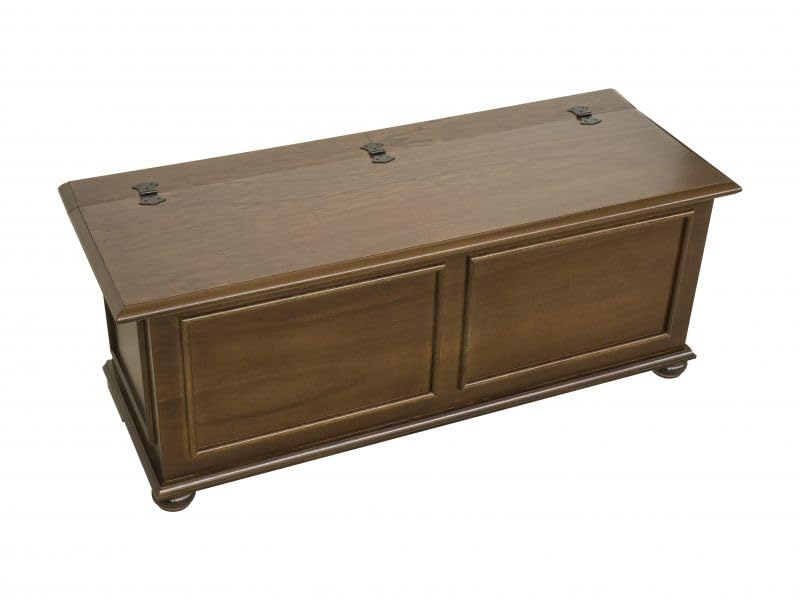 Vicentini arreda CASSAPANCA IN LEGNO ARTE POVERA MOD CIPOLLA COLORE NOCE SCURO (L 100 P 42 H 50)