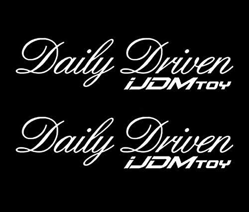 Ijdmtoy (Pack Of 2 7-Inch Daily Driven Jdm Stancenation Sortaflash Nation Drift Racing Car Window Bumper Die-Cut Vinyl Deacals Stickers #TOP18