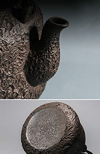AWJ Tetera de Hierro Fundido, Tetera Grande de Hierro Fundido, Tetera, Tapa de Olla de Cobre, Tetera, Estufa eléctrica… - Imagen 7