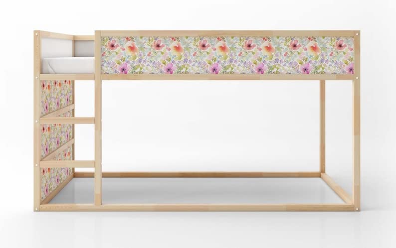 KURA Sticker Adhesivo para Cama con Flores Coloridas miniatura 3