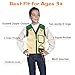 Safari Costume Cargo Vest and Hat for Kids, Outdoor Explorer Kits and Role Play for Park Ranger, Paleontologist, Zookeeper, Jane Goodall Costume,Great Backyard Safari Gift for Adventure Boys and Girls