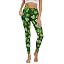 Shamrock Floral Heart Pattern Green