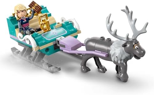 LEGO ǀ Disney Frozen Anna’nın Kızak Macerası 43256-4 Yaş ve Üzeri Prenses Seven Çocuklar için Yaratıcı Oyuncak Yapım Seti, Doğum Günü Hediyesi (192 Parça) - Görsel 5