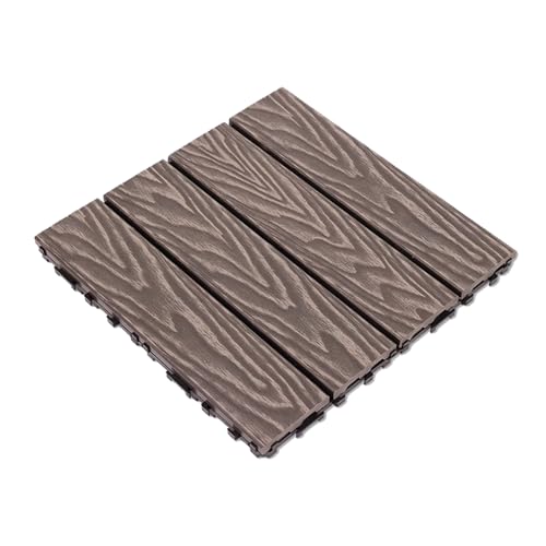 Tejas de cubierta entrelazadas todo clima para suelo modular de jardín, 33 piezas 2