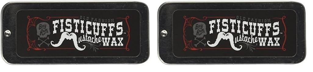 Grave Before Shave Fisticuffs Mustache Wax (Bay Rum Scent) (Pack of 2)