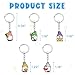 Pabucle Cute Keychains Bulk,30 PCS Different Gnome Key Chain Accessories for Keys Backpack Bag Charm Gifts for Party Favors