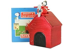 Peanuts Snoopy Red Barron Dog House Bank