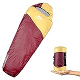 Steinwood Sommerschlafsack Ultra leicht, Schlafsack koppelbar, Camping Schlafsack Outdoor, Deckenschlafsack, Mumienschlafsack