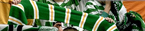 Ireland and Glasgow Celtic Soccer Fan Scarf, Green White Orange, Classic Design3