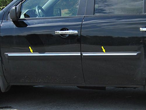 QAA is Compatible with 2009-2015 Honda Pilot 4 Piece Stainless Body Molding Insert Trim Kit, 0.75" Width MI29260