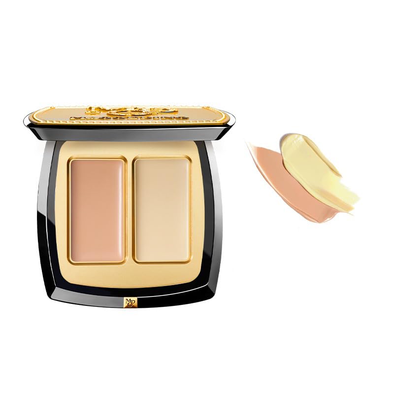 1PC MGPing Flawless Double Color Professional Concealer Cream, Lasting & Moisturizing Highlighter, Moisture Full Coverage Concealer Cream, 3g