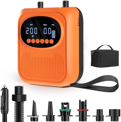 Mojimdo Bomba Eléctrica 20 PSI para SUP con conector 12V