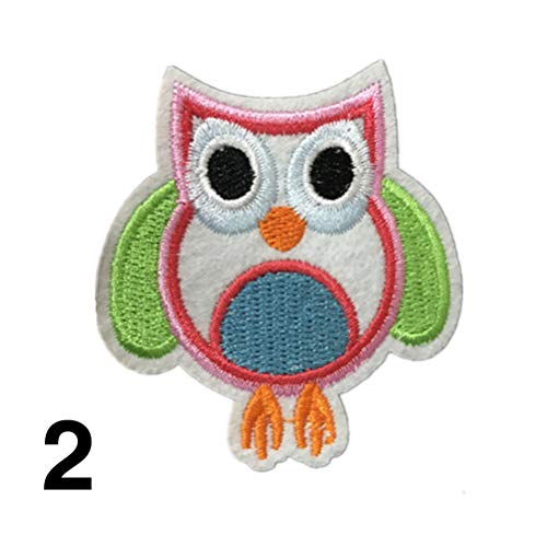 Healifty 24Pcs Owl Applique Patches Sew On Patches Embroidered Iron On Patches Appliques For Clothes Jackets T-Shirt #TOP5