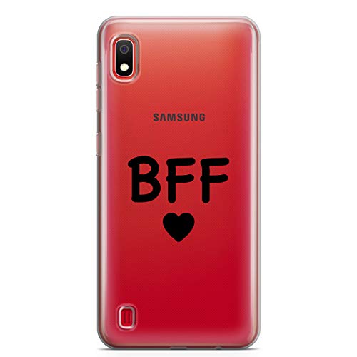 ZOKKO Coque Samsung A10 BFF - Souple Transparente Encre Noir