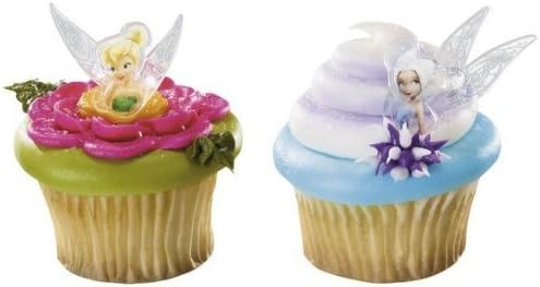 Tinkerbell and Periwinkle Cupcake Rings - 24 ct